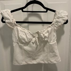 White Crop Top